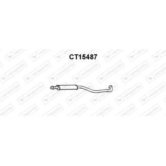 Silencieux avant VENEPORTE OEM 96021645