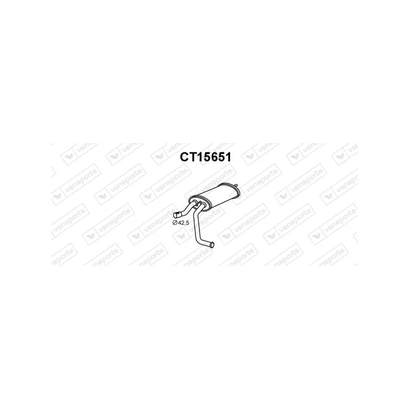 Silencieux Arrière + Kit Complet Pour Peugeot 205 1.8 D / 1.9 D 60-65cv 1983-2001 - Neuf BFC, Garantie 2 Ans