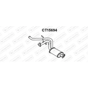 Silencieux arrière VENEPORTE CT15694