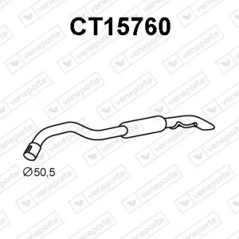 Silencieux arrière VENEPORTE CT15760