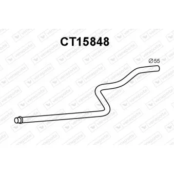 VENEPORTE CT15848 - Tuyau d'échappement