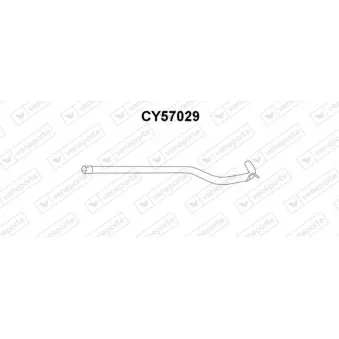 VENEPORTE CY57029 - Tuyau d'échappement