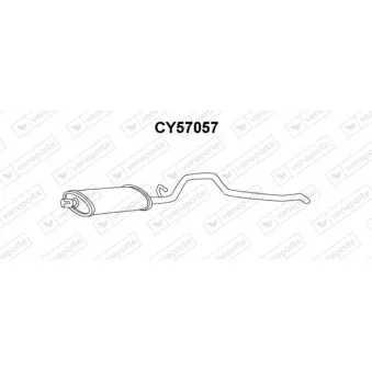 Silencieux arrière VENEPORTE OEM 52020152 Silencieux arrière VENEPORTE OEM 52020152