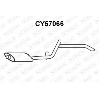 Silencieux arrière VENEPORTE CY57066