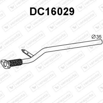 Tuyau d'échappement VENEPORTE DC16029