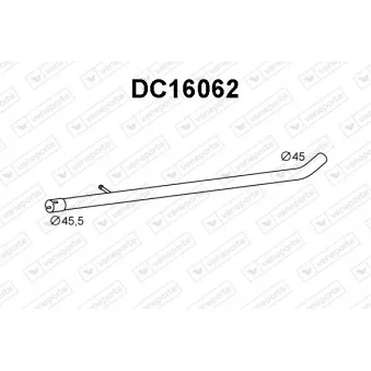 Tuyau d'échappement VENEPORTE OEM 200105074R