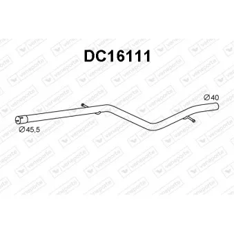 Tuyau d'échappement VENEPORTE [DC16111]