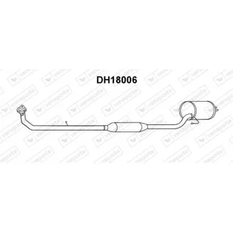 Silencieux avant VENEPORTE DH18006