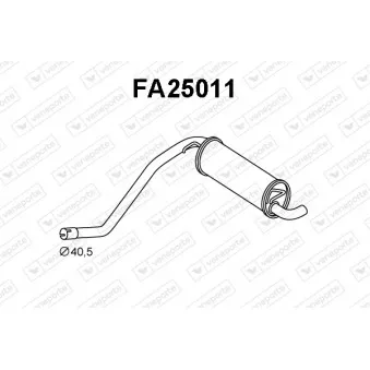 Silencieux arrière VENEPORTE FA25011