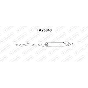 Silencieux arrière VENEPORTE FA25040