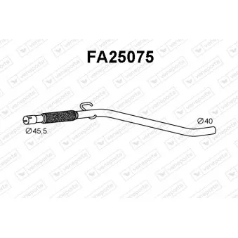 VENEPORTE FA25075 - Tuyau d'échappement