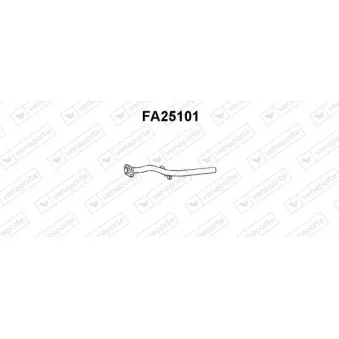 Tuyau d'échappement VENEPORTE [FA25101]