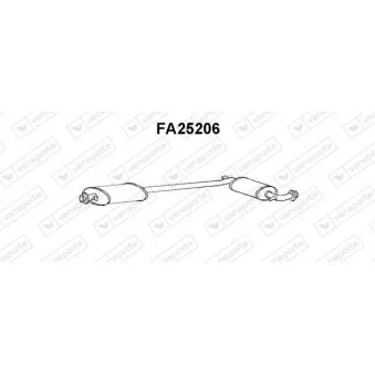 VENEPORTE FA25206 - Silencieux central