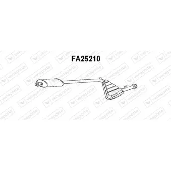 Silencieux avant VENEPORTE OEM 82461951