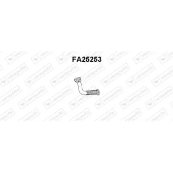 Tuyau d'échappement VENEPORTE FA25253