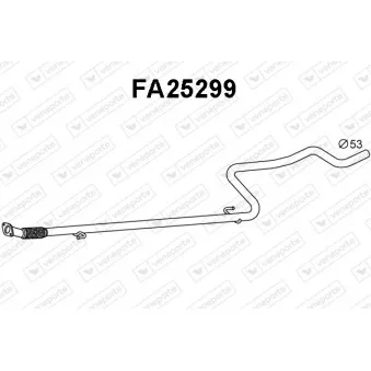 VENEPORTE FA25299 - Tuyau d'échappement