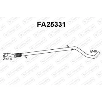 VENEPORTE FA25331 - Tuyau d'échappement