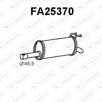 Silencieux arrière VENEPORTE FA25370