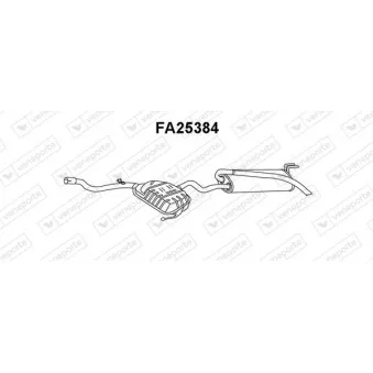 Silencieux arrière VENEPORTE FA25384