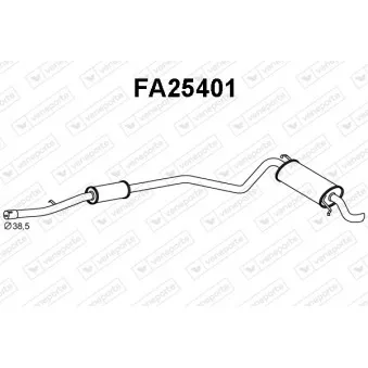 Silencieux arrière VENEPORTE OEM 46559846