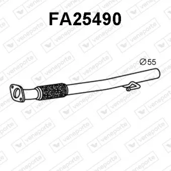 VENEPORTE FA25490 - Tuyau d'échappement