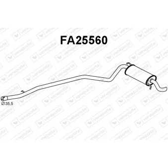 Silencieux arrière VENEPORTE FA25560