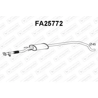 Silencieux avant VENEPORTE OEM 51788834