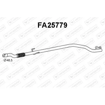 VENEPORTE FA25779 - Tuyau d'échappement