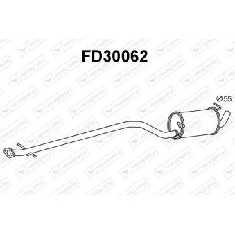 Silencieux avant VENEPORTE FD30062