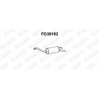 Silencieux arrière VENEPORTE FD30182