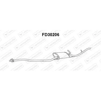 Silencieux arrière VENEPORTE FD30206