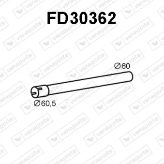 VENEPORTE FD30362 - Tuyau d'échappement