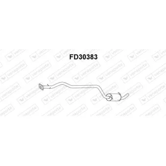 Silencieux avant VENEPORTE OEM 1054667