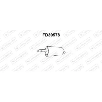 Silencieux arrière VENEPORTE OEM C60140100A