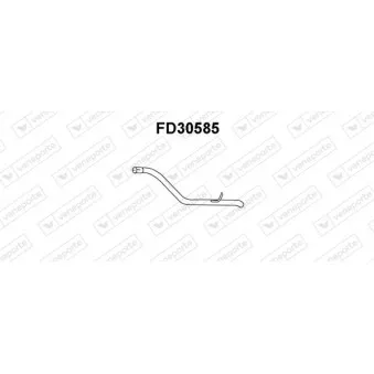 Tuyau d'échappement VENEPORTE FD30585
