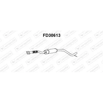 Silencieux avant VENEPORTE OEM 6996212