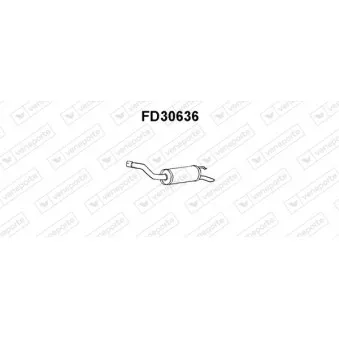 Silencieux arrière VENEPORTE FD30636