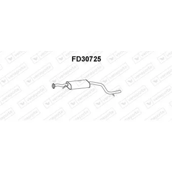 Silencieux avant VENEPORTE OEM 1074180