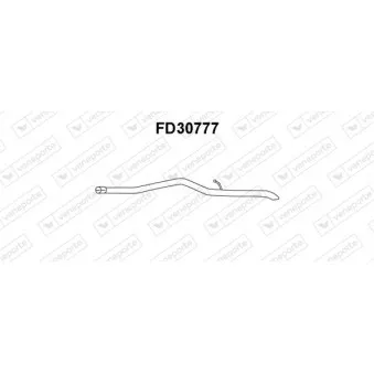 Tuyau d'échappement VENEPORTE FD30777