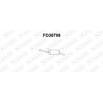 Silencieux arrière VENEPORTE OEM 6179849