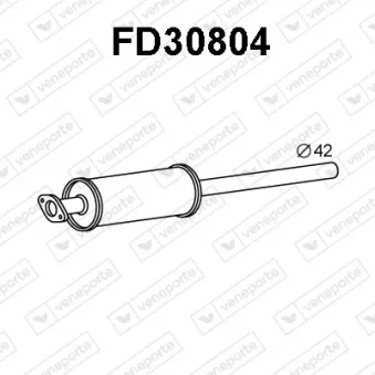 Silencieux avant VENEPORTE OEM 1677736