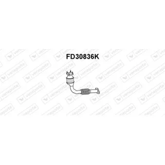 Catalyseur VENEPORTE FD30836K pour FORD MONDEO 1.8 TD - 90cv