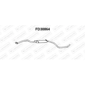 Silencieux central VENEPORTE OEM 6595103
