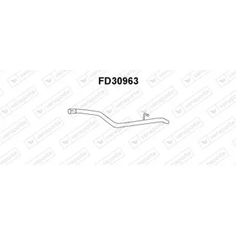 Tuyau d'échappement VENEPORTE OEM 1336411