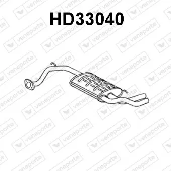 VENEPORTE HD33040 - Silencieux arrière