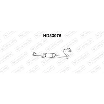 Silencieux central VENEPORTE HD33076