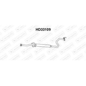 Silencieux central VENEPORTE OEM GEX33611