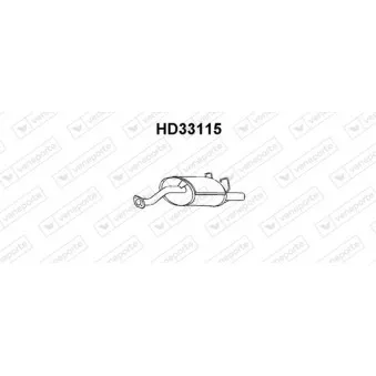 Silencieux arrière VENEPORTE HD33115