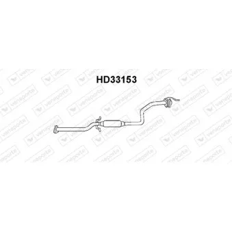 Silencieux avant VENEPORTE OEM 18220SR3E23