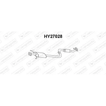 Silencieux avant VENEPORTE OEM 2865033810
